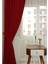 Evdepo Home Taç Kırmızı Petek Kadife Dokulu Fon Perde, 1/3 Sık Pile, 400 x 270 cm 1