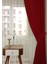 Evdepo Home Taç Kırmızı Petek Kadife Dokulu Fon Perde, 1/3 Sık Pile, 400 x 270 cm 2