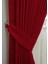 Evdepo Home Taç Kırmızı Petek Kadife Dokulu Fon Perde, 1/3 Sık Pile, 400 x 270 cm 3
