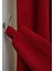 Evdepo Home Taç Kırmızı Petek Kadife Dokulu Fon Perde, 1/3 Sık Pile, 400 x 270 cm 4