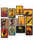Afrika 12 Parça Mdf (Ahşap) Tablo Ofis Boyu 30 x 30 cm cm 2