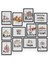 Başkentler 12 Parça Mdf (Ahşap) Tablo Ofis Boyu 30 x 30 cm cm 2