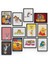 Çizgi Film 12 Parça Mdf (Ahşap) Tablo Ofis Boyu 30 x 30 cm cm 2