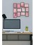 Pembe 12 Parça Mdf (Ahşap) Tablo Ofis Boyu 30 x 30 cm cm 1