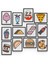 Fast Food 12 Parça Mdf (Ahşap) Tablo Ofis Boyu 30 x 30 cm cm 2