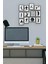 Basket 12 Parça Mdf (Ahşap) Tablo Ofis Boyu 30 x 30 cm cm 1