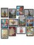 Çizim Manzara 12 Parça Mdf (Ahşap) Tablo Ofis Boyu 30 x 30 cm cm 2