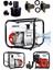 50 mm 2 Parmak Metal Çift Çarklı Benzinli Su Pompası Motopump 7.5 Hp Güçlü Motor 7 Mt Emiş 1