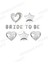 Bride To Be Bekarlığa Veda Partisi Gümüş Set 1