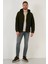 Regular Fit Fermuarlı Kapüşonlu Polar Hırka Erkek Hırka 5909005 3