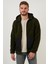 Regular Fit Fermuarlı Kapüşonlu Polar Hırka Erkek Hırka 5909005 5