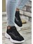 Siyah Beyaz Erkek Sneaker 0012157 2