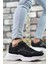 Siyah Beyaz Erkek Sneaker 0012157 4