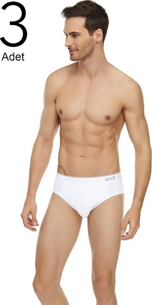 Tutku Elit 1351 Slip Kemerli Erkek Külot Siyah 3'lü görsel 4