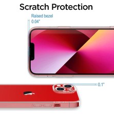 Vendas iPhone 14 Plus Uyumlu (14 Plus) Simple Serisi Kamera Korumalı Soft Şeffaf Silikon Kılıf + 5d Cam Ekran Koruyucu