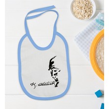 Bk Kids Atatürk Temalı Mavi Bebek Mama Önlüğü-21