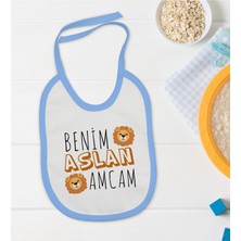Bk Kids Aslan Amcam Tasarımlı Mavi Bebek Mama Önlüğü-1