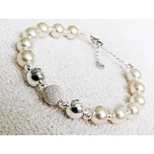 Lilah Gümüş Tr Gümüş Incili Toplu Kadın Bileklik