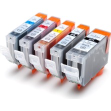 Photo Print®  Canon Pixma MP810 Kartuş Set 5 Renk Takım Pg-5 Clı-8