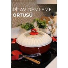 Pilav Demleme Örtüsü Demlematik Tencere Kapağı Bonesi