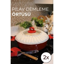 Pilav Demleme Örtüsü Demlematik Tencere Kapağı Bonesi 2'li