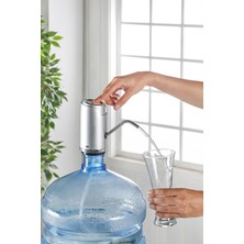  Şarjlı Otomatik Slim Damacana Pompası Silver