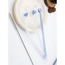 Kalpli Cam Pipet ve Kokteyl Karıştırma Çubuğu Temizleme Fırçası Hediyeli