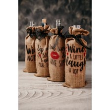 4'lü, Şarap Kılıfı, Kumaş Şişe Kılıfı, Kumaş Kılıf