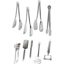 9 Parça Pratik Mutfak Hazırlık ve Servis Aletleri
