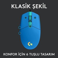 Logitech Mavi G102 Lightsync Optik Kablolu Oyuncu Mouse + Oem Gaming Mouse Pad 40X30CM