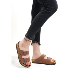 Neon Shoes Unisex Ortopedik Taban Çift Bantlı Tokalı Bay Bayan Sahil Tatil Yazlık Ev Dışarı Terliği