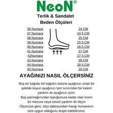 Neon Shoes Unisex Ortopedik Taban Çift Bantlı Tokalı Bay Bayan Sahil Tatil Yazlık Ev Dışarı Terliği