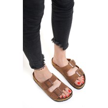 Neon Shoes Unisex Ortopedik Taban Çift Bantlı Tokalı Bay Bayan Sahil Tatil Yazlık Ev Dışarı Terliği