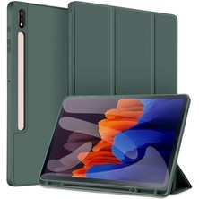 MobaxAksesuar Samsung Galaxy Tab S7 Fe / S7 Plus / S8 Plus 12.4" Kılıf Kalem Bölmeli Smart Case X800 T730 T970