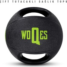 Woqes Çift Tutacaklı Sağlık Topu Ağırlık Topu