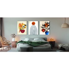 Bestablo 3 Parça Boho Style Kanvas Tablo