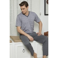 GOLDOREMİ Kly 7557 Erkek V Yaka Pijama Takım