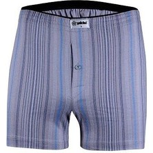 Yıldız 43 Erkek %100 Pamuklu Havlu Bel Çizgili Rahat Boxer