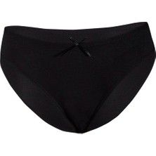 Yıldız 3911 Siyah Likralı Bambu Kadın Bikini Külot