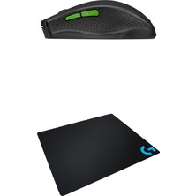 Everest SMW-777 USB Siyah 2.4ghz Optik Wireless Mouse + Logitech Gaming Mouse Pad