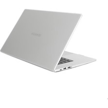 AktarMobile Huawei Matebook D15 2021 Uyumlu Kılıf Koruyucu Kapak Parlak Şeffaf Tasarım Hava Kanallı