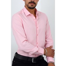 Escardin Slim Fit Pembe Renk Erkek Gömlek