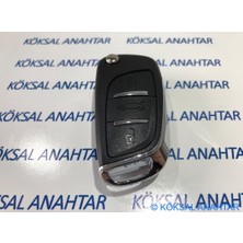 Köksal Anahtar Citroen C4 Iı (B7) 3 Tuşlu Kumanda Kabı