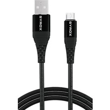Galaxy A6 Plus 2018 Şarj Kablosu Micro USB 2.0A 1 Metre - SYR-C89-S