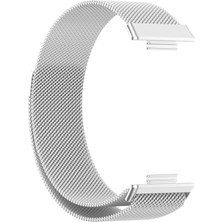 Pilanix Huawei Watch Fit 2 Için Hasır Desenli Mıknatıslı Metal Kordon-Kayış