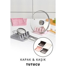Pratik Çoklu Kepçe Kaşık ve Kapak Tutma Aparatı