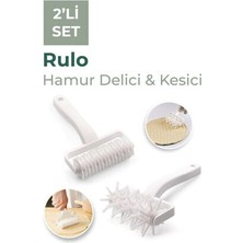 2'li Set Rulo Hamur Delici & Rulo Hamur Kesici