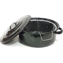 Yanmaz ve Yapışmaz Fritöz Kızartma Tenceresi