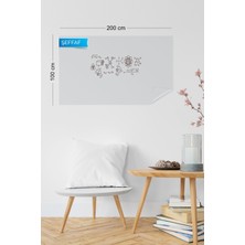 Akıllı Kağıt - 100X200 cm Şeffaf, 2 Adet Yeri Değiştirilebilir, Statik Tutunan Pratik Yazı Tahtası