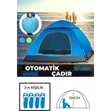 Otomatik Havada Açılan Su Geçirmez Çadır 4 Kişilik
